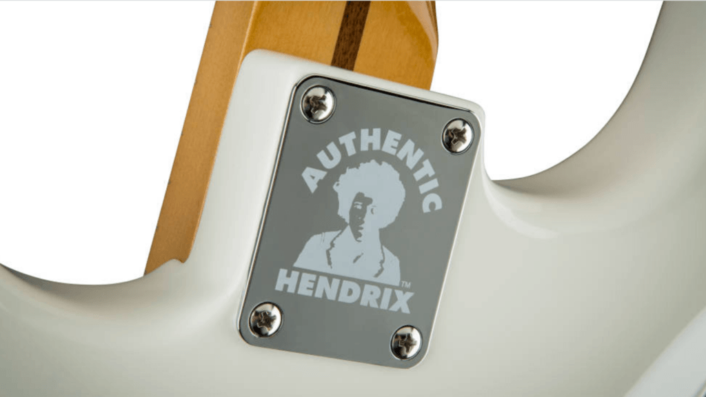 Fender Jimi Hendrix Tribute Stratocaster -image of Neck plate