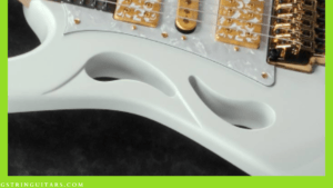 Steve Vai and the Ibanez PIA3761 Electric Guitar- Image of the PIA Yin Yang inlays