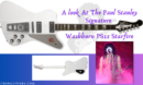paul stanley signature guitar review.- Image of Artist and his guitar in white