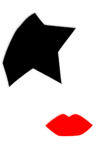 Paul Stanley signature guitar-Image of the makeup design of Paul Stanley