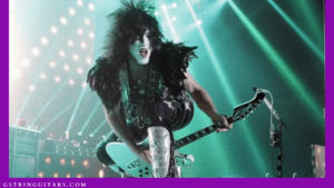 Paul Stanley signature guitar-Image of Paul playing a PS12 on Stage