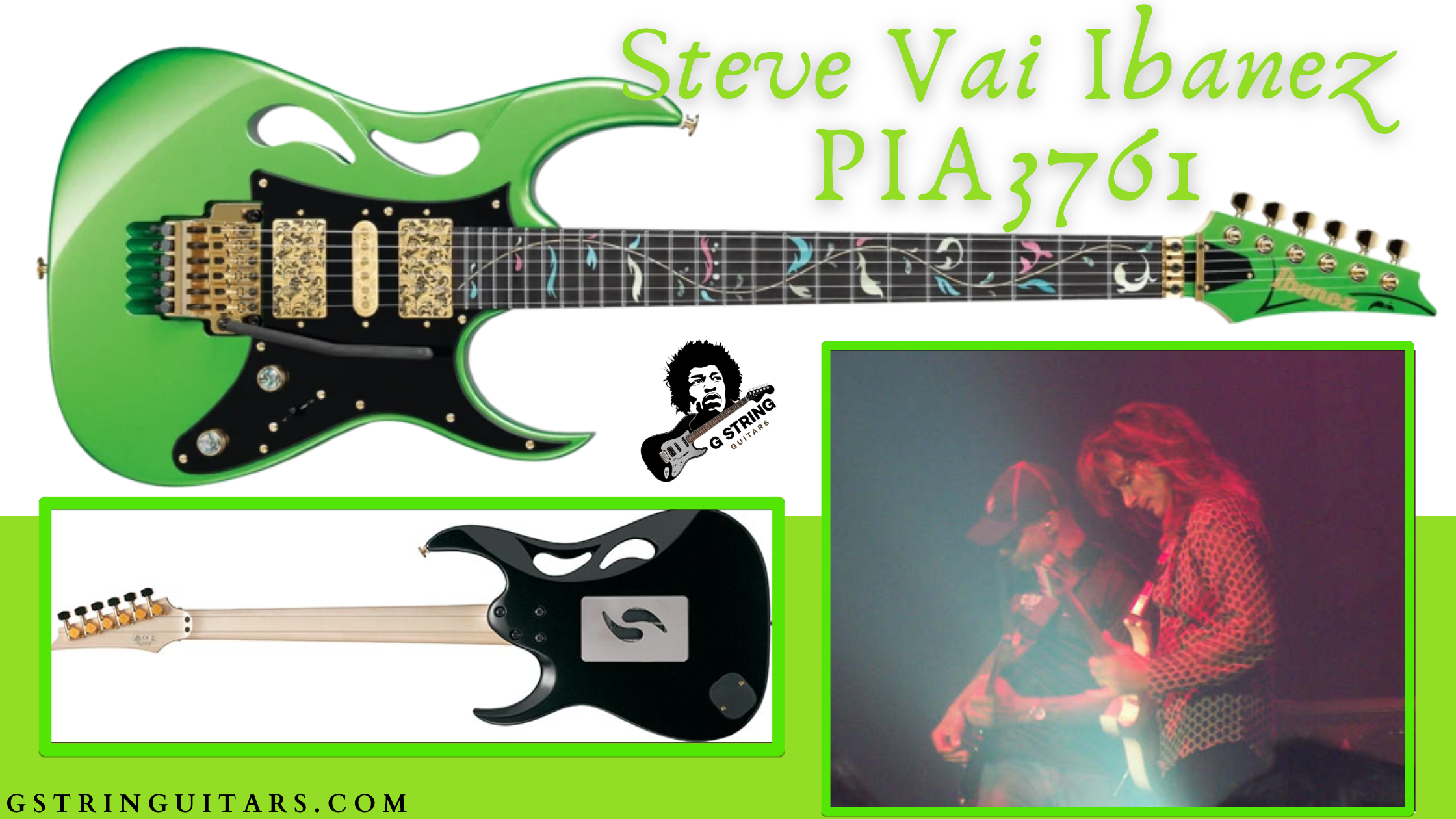 Army fup tvivl Steve Vai and the Ibanez PIA3761 Review | G String Guitars