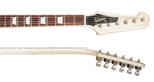 Slash Gibson Firebird-Image of two guitar necks and head stocks