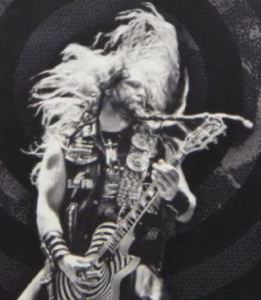 zakk wylde gibson les paul custom-Image of Artist Playing his Les Paul Guitar CTA