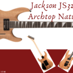 Jackson JS32 Dinky Archtop Natural Oil-Feature Image of Guitar from Front and Back