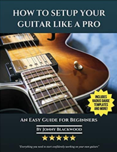Guitar Truss Rods-The feature image of the headstock of a book on how to set up your guitar