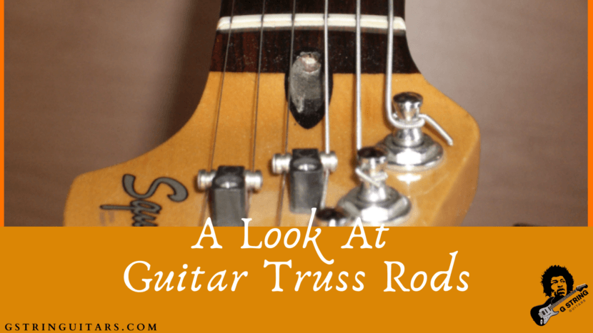 Guitar Truss Rods-The feature image of the headstock of a squired Stratocaster with the truss rod visible
