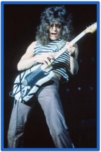 FretWraps For Guitar-Image of Eddie Van Halen doing his "Two Handed Tapping Techniques"