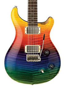 Al Di Meola PRS Guitar-A Image of the prs Prism hardware and pickups