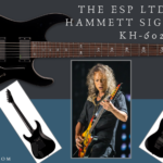 Kirk Hammett Signature Guitar-feature image of the artist and his guitar full image and front and back