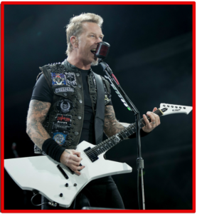 James Hetfield Signature Guitar-CTA Image of the Artist singing