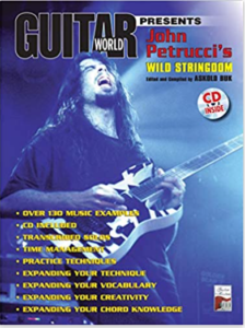 John Petrucci guitar-Image of the Artist playing on the front cover of Guitar player magazine