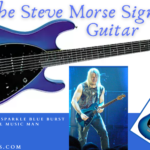 steve morse signature guitar-Image of Artist on stage playing and full images of the guitar from the front