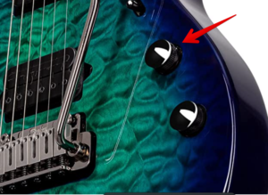 John Petrucci guitar- Image of the guitars Volume boost 