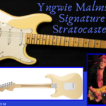 Yngwie Malmsteen Signature Stratocaster - Image of YM and his signature Strat from the front and back