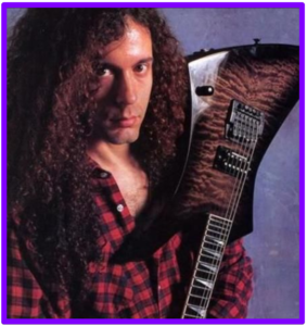 Jackson Marty Friedman-- Image of artist with his signature guitar