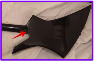 Jackson Marty Friedman-- Image of MF_1T Guitar with neck through construction
