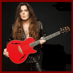 yngwie malmsteen signature guitar- Image of the artist with Red Ovation