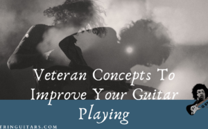 Improve Guitar Playing-feature image of a guitar player onstage live performance