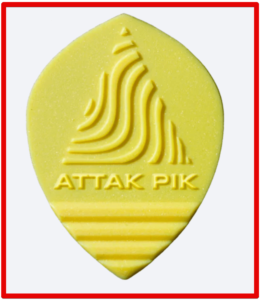 Acoustik Attak - Image of the original Blade Design pick