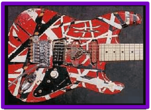 Super Strat guitars-Image of the EVH Franken Strat