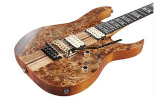 Super Strat guitars-Image of a Ibanez guitar with no pickguards