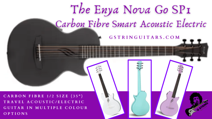 The Enya Nova Go Guitar- Feature image for Post of Guitar front and back