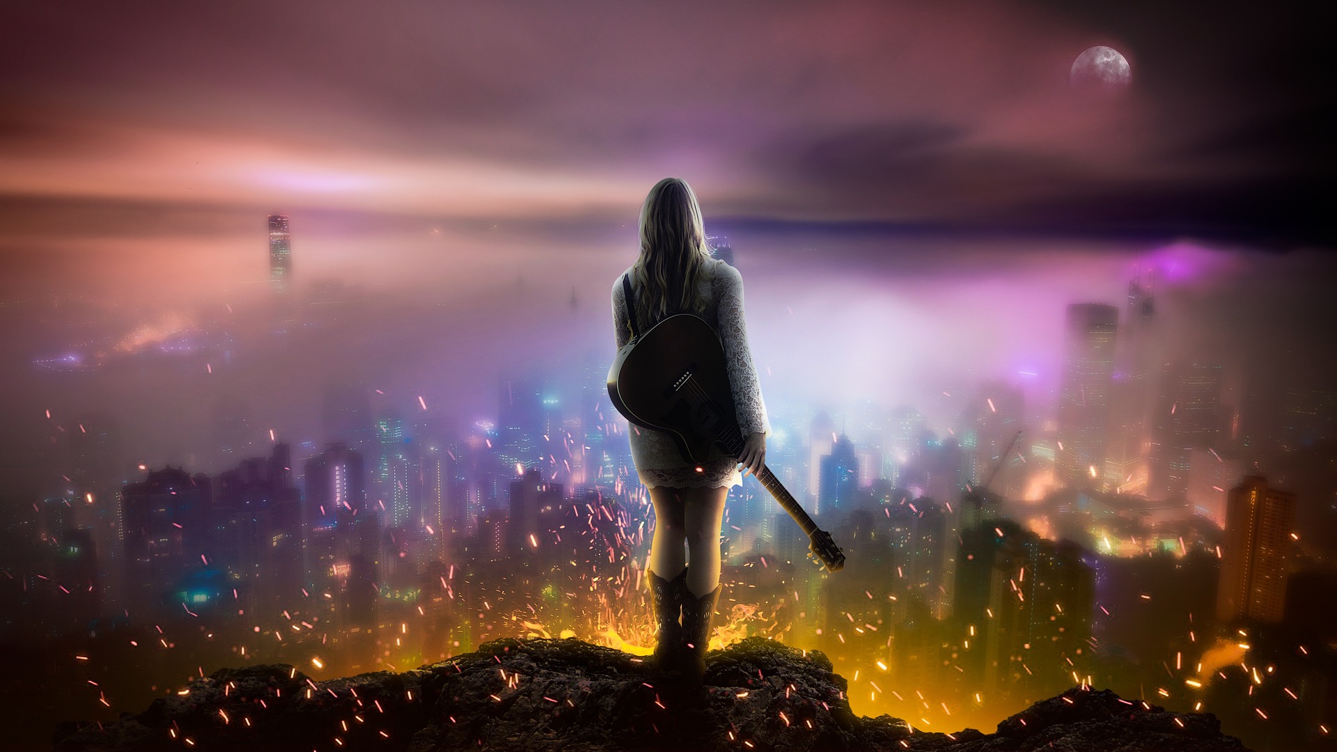 Privacy Policy -Image of Girl overlooking a city