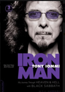 Epiphone Tony Iommi signature g 400-Image of Artist Autobiography in book form