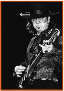 Stevie Ray Vaughan Signature Stratocaster-Image of the Artist playing live in Black and White