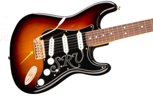 Stevie Ray Vaughan Signature Stratocaster-Image of the Guitars body and reverse bridge