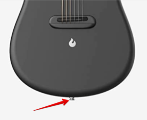 the lava me 3 smartguitar-Image of guitars location for the output jack 