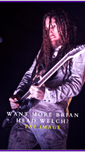 Brian Head Welch Signature Guitar-Image of the playing live and image for CTA