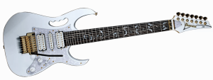 6 string vs 7 string guitar-Image a 7 string Steve Vai JEM 7V7 in White 