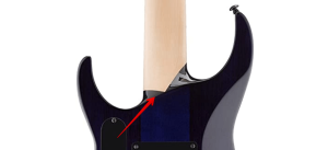 Brian Head Welch Signature Guitar-Image of the ESP LTD SH-7 signature guitars neck construction
