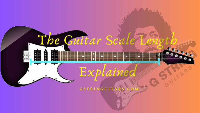 guitar scale length explained-Feature image of a guitar and its scale length for Banner image