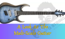 multi scale guitar_Image of a 6 string Multiscale guitar with brand logo