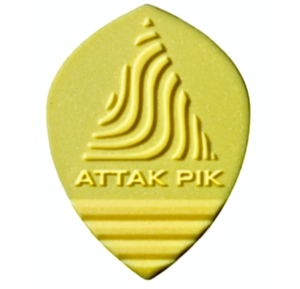 Acoustik Attak - Image of the blade pik design with arrow on ridges