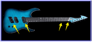 multi scale guitar-Full image of a Ormsby Hype GTR 6 string Multiscale 