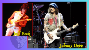 johnny depp guitar-Image of Jeff Beck & Depp onstage