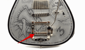 johnny depp guitar-Image of the Johnny Depp Alliance series signature guitar Bridge hardware