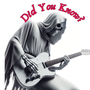 fender john 5 telecaster-image of a ghost playing a telecaster with the caption 'Did You Know"