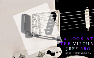 virtual jeff pro-Feature image of a fender Telecaster with a super imposed image of the Virtual Jeff Pro