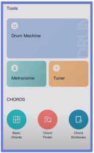 The Enya Nova Go Sonic-Image of a the NG SONIC App with added Drum and Chord Features