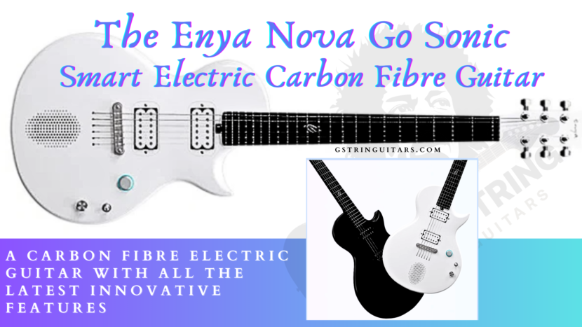 The Enya Nova Go Sonic - Feature image of the Guitar in Black and White