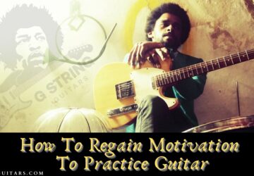 motivation to practice guitar-Feature image of a guitarist leaning against a wall