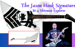 jason hook signature guitar-Feature image for article of Jason hook and the full guitar front and back