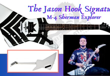 jason hook signature guitar-Feature image for article of Jason hook and the full guitar front and back