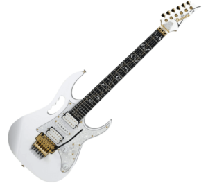 signature electric guitars-An image of the Ibanez Steve Vai JEM