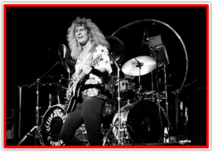 John Sykes-image of Sykes playing live with Blue Murder